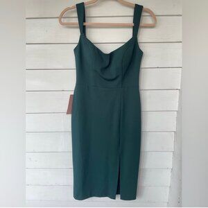 BHLDN dark green dress, size 4